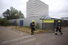 Brand in voormalige fietsenstalling