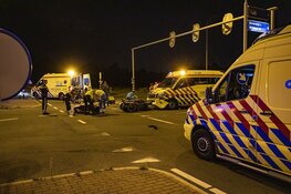 Motor botst op ambulance op de N202 bij Velsen-Zuid