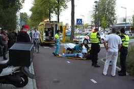 Fietser gewond na botsing met maaltijdbezorger