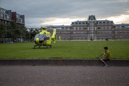 Traumahelikopter voor Ripperdakazerne geland