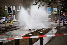 Flink gaslek in de Tempeliersstraat in Haarlem