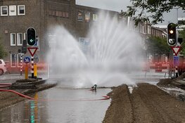 Flink gaslek in de Tempeliersstraat in Haarlem