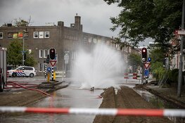 Flink gaslek in de Tempeliersstraat in Haarlem