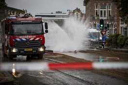 Flink gaslek in de Tempeliersstraat in Haarlem