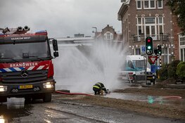 Flink gaslek in de Tempeliersstraat in Haarlem