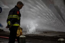 Flink gaslek in de Tempeliersstraat in Haarlem