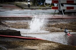 Flink gaslek in de Tempeliersstraat in Haarlem