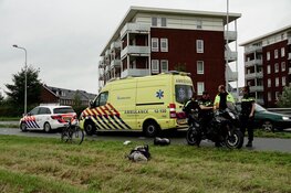 Motorfiets ten val in Uitgeest