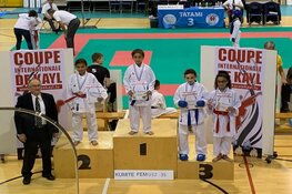 Haarlems Kenamju karate scoort tijdens Coup de Kayl in Luxemburg