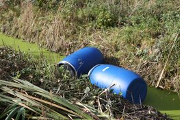 Gedumpte vaten aangetroffen in recreatiegebied Spaarnwoude