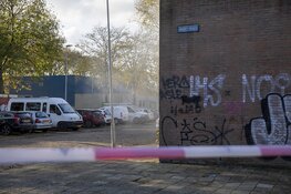 Brand in loods aan de Paul Krugerkade in Haarlem