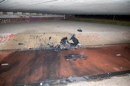 Scooter in de brand gestoken onder Schoterbrug