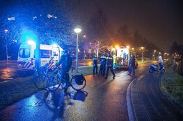 Gevallen scooter schept fietsers op Vlietweg