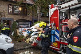 Brand bij werkzaamheden in woning