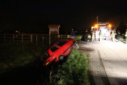 Auto te water in Uitgeest