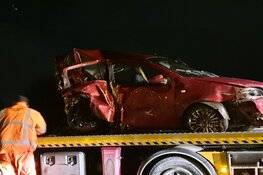 Auto te water in Uitgeest