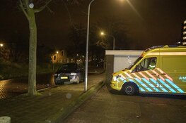 Auto tegen boom in de Venkelstraat in Haarlem