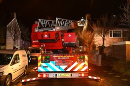 Zolderbrand bij woning aan de Spaarnestraat Beverwijk