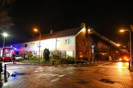 Zolderbrand bij woning aan de Spaarnestraat Beverwijk