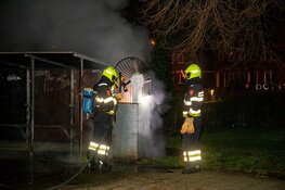 Brandje op Planetenlaan, vermoedelijk door vuurwerk