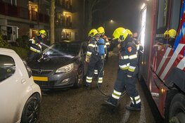 Auto in de brand aan de Generaal Spoorlaan