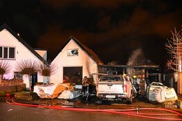 Grote brand aan de Maerten van Heemskerckstraat in Heemskerk