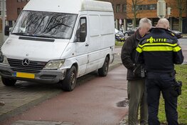 Auto en busje op elkaar op de Westelijke Randweg in Haarlem