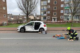 Auto tegen een bestelbus gereden in Zandvoort