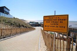 Lege boulevards in Zandvoort en Bloemendaal