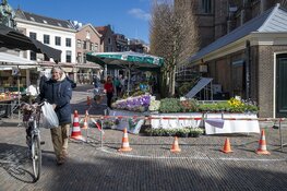 Zaterdagmarkt Haarlem deze week een stuk rustiger