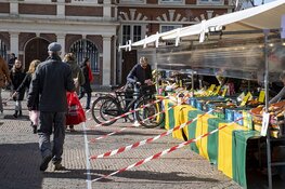 Zaterdagmarkt Haarlem deze week een stuk rustiger
