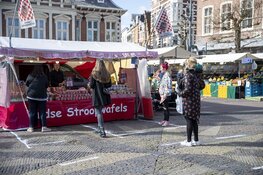 Zaterdagmarkt Haarlem deze week een stuk rustiger