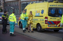 Jongen te water aan de Zijlsingel in Haarlem