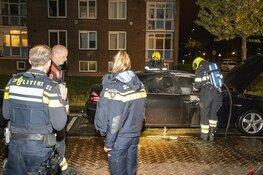 Autobrand aan de Schuurmanstraat Beverwijk