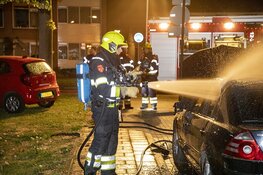 Autobrand aan de Schuurmanstraat Beverwijk