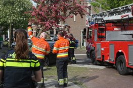 Brandje op dak van woning aan de Brouwersvaart