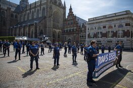 BOA protest tegen geweld op Grote Markt Haarlem