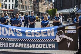 BOA protest tegen geweld op Grote Markt Haarlem