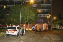 Brand tegen flat aan de Thomas Morestraat in Haarlem