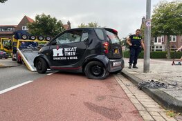 Maaltijdbezorger vliegt uit de bocht in Haarlem