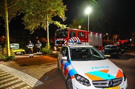 Auto te water aan het Schrijverskwartier in Heemskerk