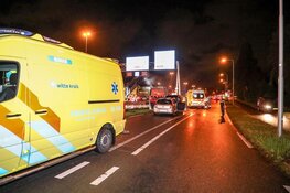 Gewonde bij frontale botsing naast werkzaamheden N208 bij Velserbroek