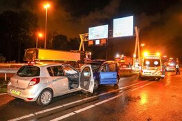 Gewonde bij frontale botsing naast werkzaamheden N208 bij Velserbroek