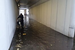 Regenval veroorzaakt wateroverlast in Beverwijk
