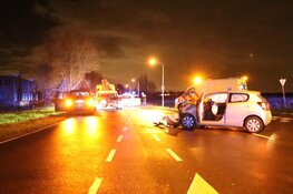 Twee auto's total loss in Heemskerk