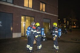 Brand in trappenhuis parkeergarage Haarlem