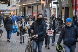 Drukte in Haarlemse binnenstad voor lockdown