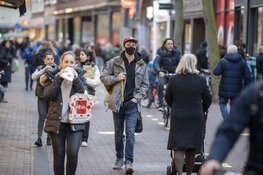 Drukte in Haarlemse binnenstad voor lockdown
