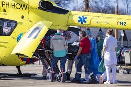 Corona-helikopter komt patiënt ophalen bij Spaarne Gasthuis