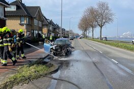 Autobrand zorgt voor flinke file